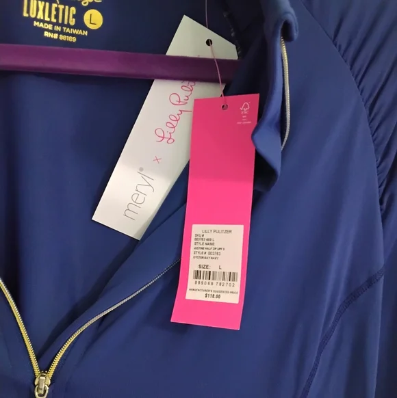 Lilly Pulitzer Luxletic Justine Pullover - Large - NWT - Picture 4 of 4